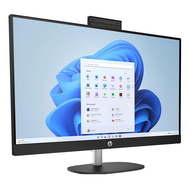 HP 27 FHD IPS AIO PC (Intel 12-Core Ultra 7 255U CPU, 32GB DDR5 RAM, 1TB SSD, MS Office 2021 Lifetime, Windows 11 Pro, HDMI, RJ45, WiFi 6, FHD Webcam, Wireless KB+Mouse) - All in One Business Desktop - Image 3