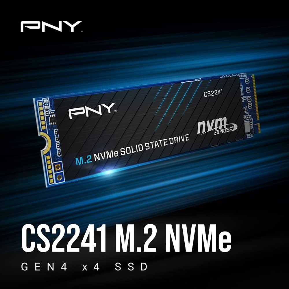 PNY CS2241 2TB M.2 NVMe Gen4 x4 Internal Solid State Drive (SSD) - M280CS2241-2TB-RB - Image 3