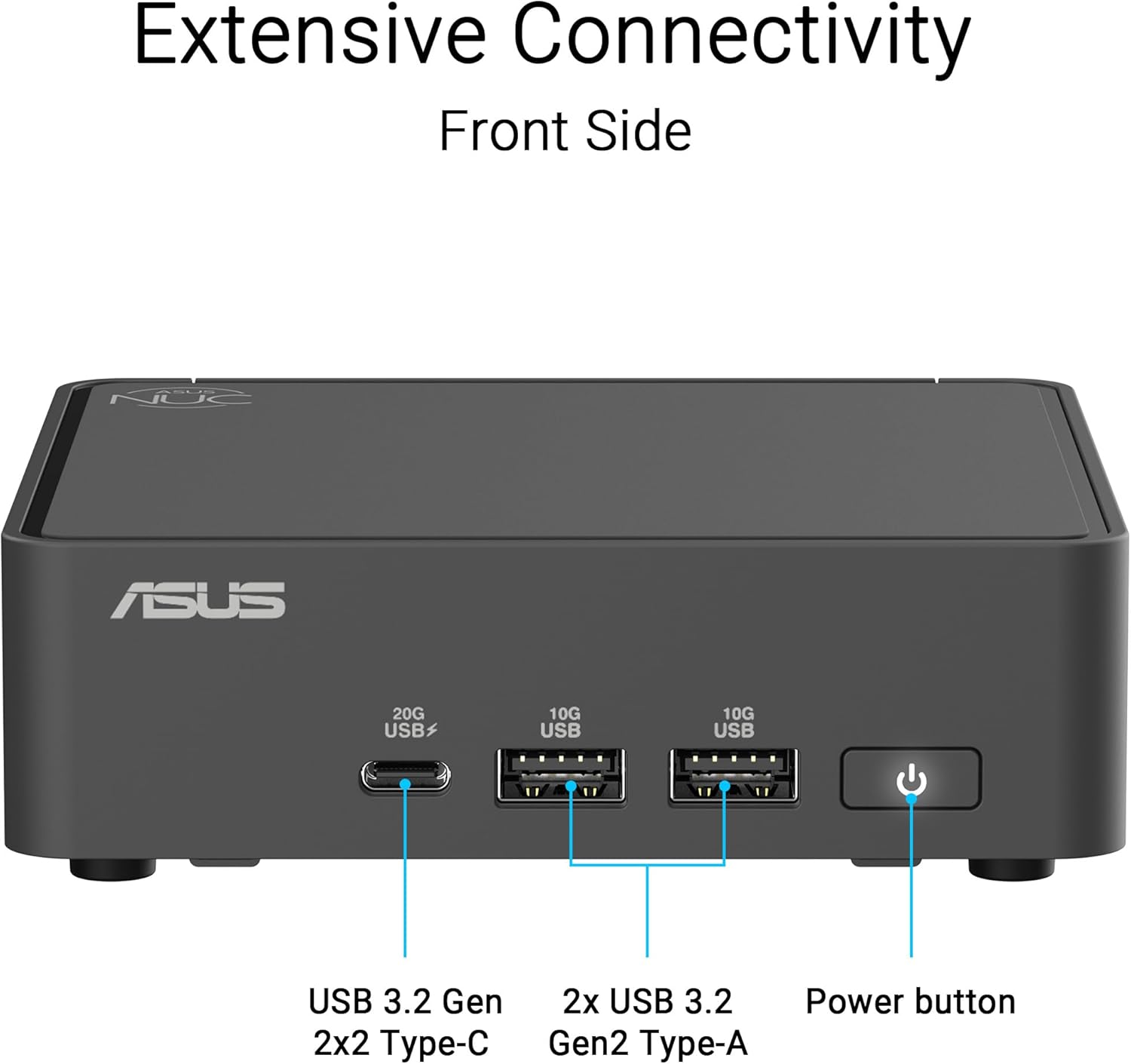 ASUS NUC 15 Pro Slim Barebones Mini PC with Intel Series 2 Core 5 210H, up to 96GB DDR5 RAM, Dual Storage Design, Thunderbolt™ 4, Wi-Fi 7 & Bluetooth 5.4, Toolless Chassis Access, VESA Mount Included - Image 4