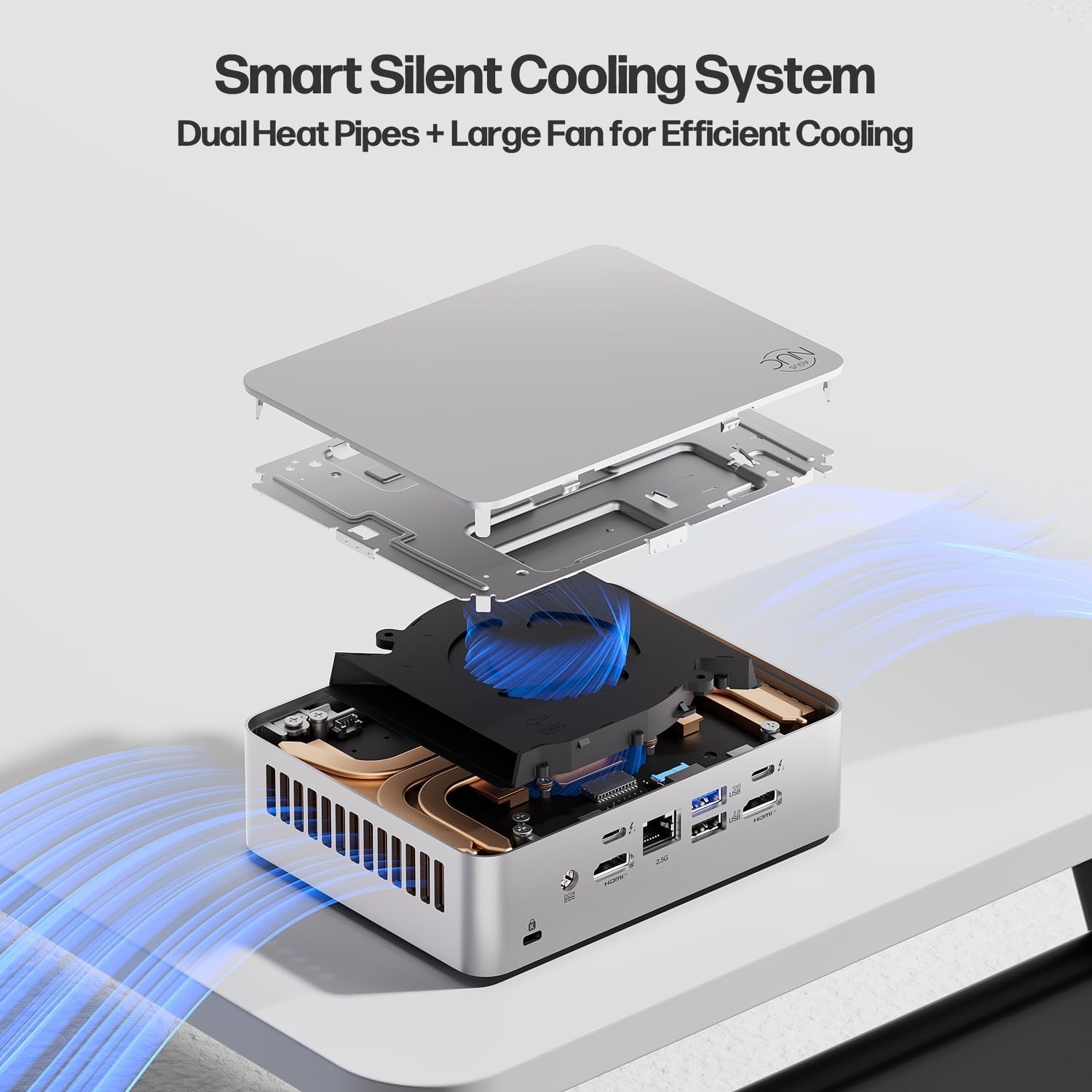 ASUS NUC 15 Pro Plus Small Desktop Computer, Intel Series 2 Core Ultra 7 255H, 64GB DDR5 RAM, 2TB PCIe SSD, Intel Arc 140T GPU, Thunderbolt 4, Win 11 Pro, WiFi 7, BT 5.4 for AI Training, Research Labs - Image 6