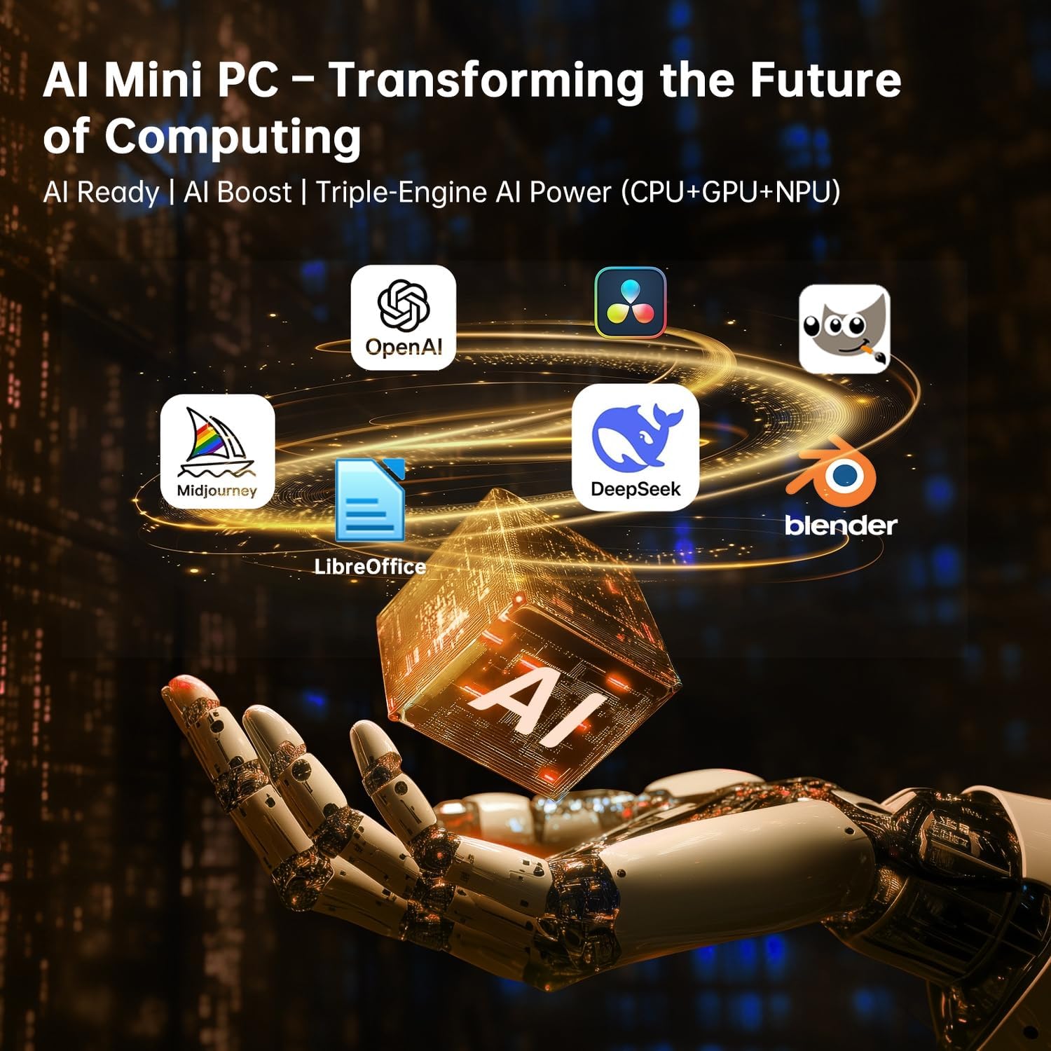 ASUS NUC 14 Pro Mini Desktop Computer Linux, Intel Ultra 7 155H (16C/22T, Up to 4.8GHz), 64GB DDR5 RAM 2TB PCIe SSD, Mini PC with Intel Arc GPU, Type-C, WiFi 6E, Thunderbolt 4, VESA Mount for Business - Image 4