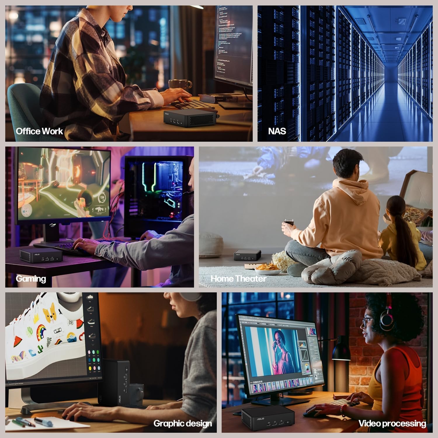 ASUS NUC 15 Pro Mini Desktop Computer, Intel Series 2 Core 7 240H(10C/16T, Up to 5.2GHz), 32GB DDR5 RAM, 2TB PCIe SSD, Micro PC Win 11 Pro, Intel Graphics, Thunderbolt 4, WiFi 7, 8K/Quad 4K HDR, VESA - Image 7